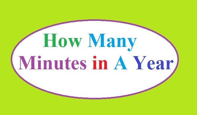 How many minutes are in a year?