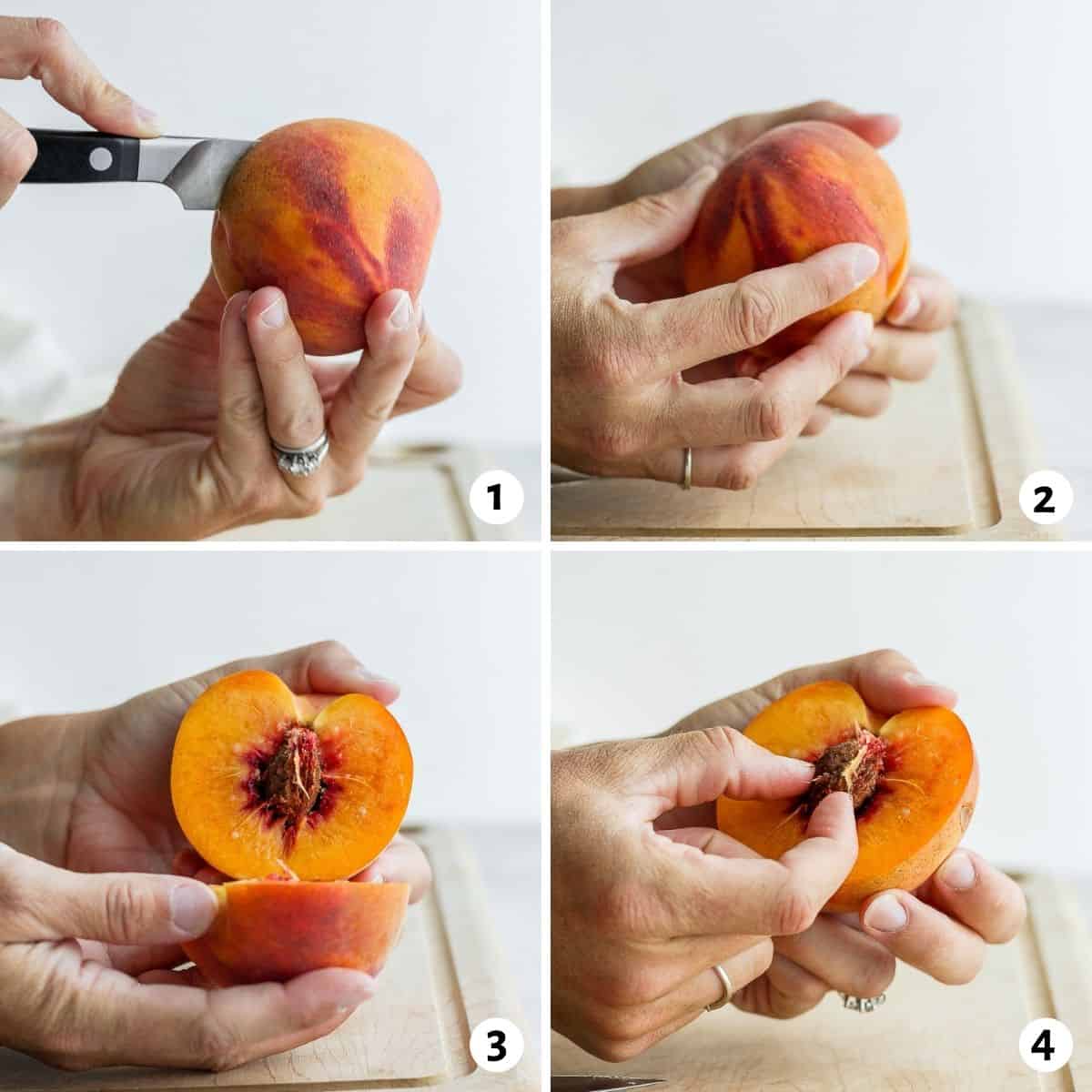 How To Cut A Peach