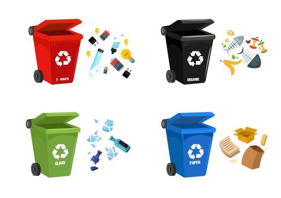 What is the Difference Between Red, Green and Blue Dustbins?