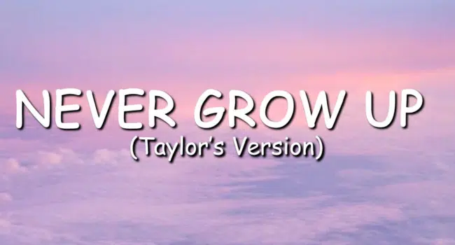 Never Grow Up Lyrics