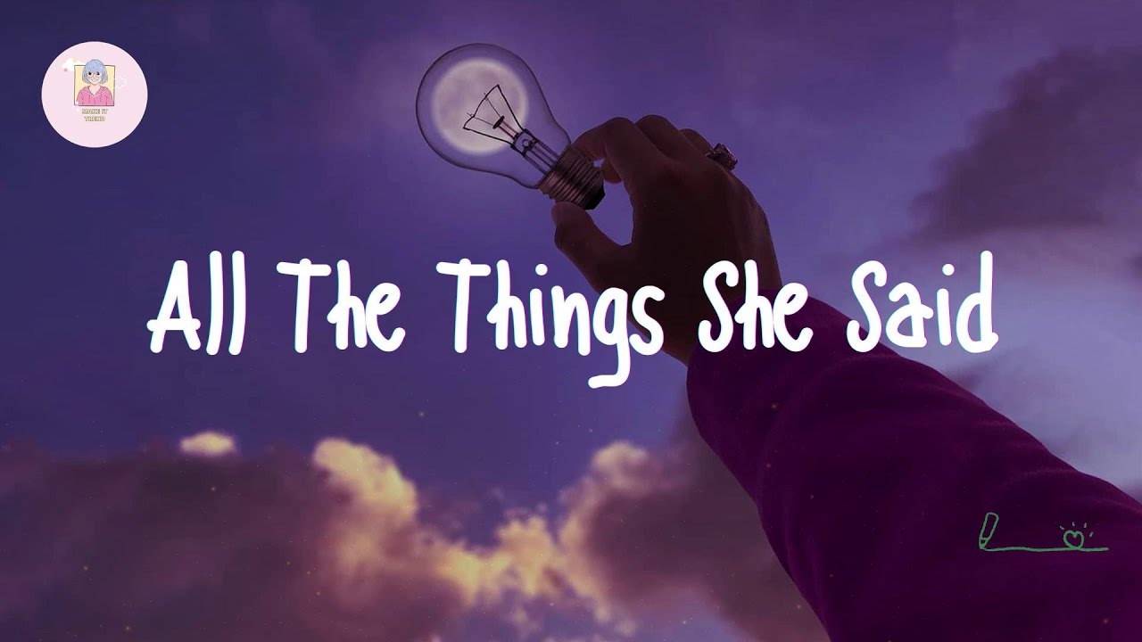 All The Things She Said Lyrics