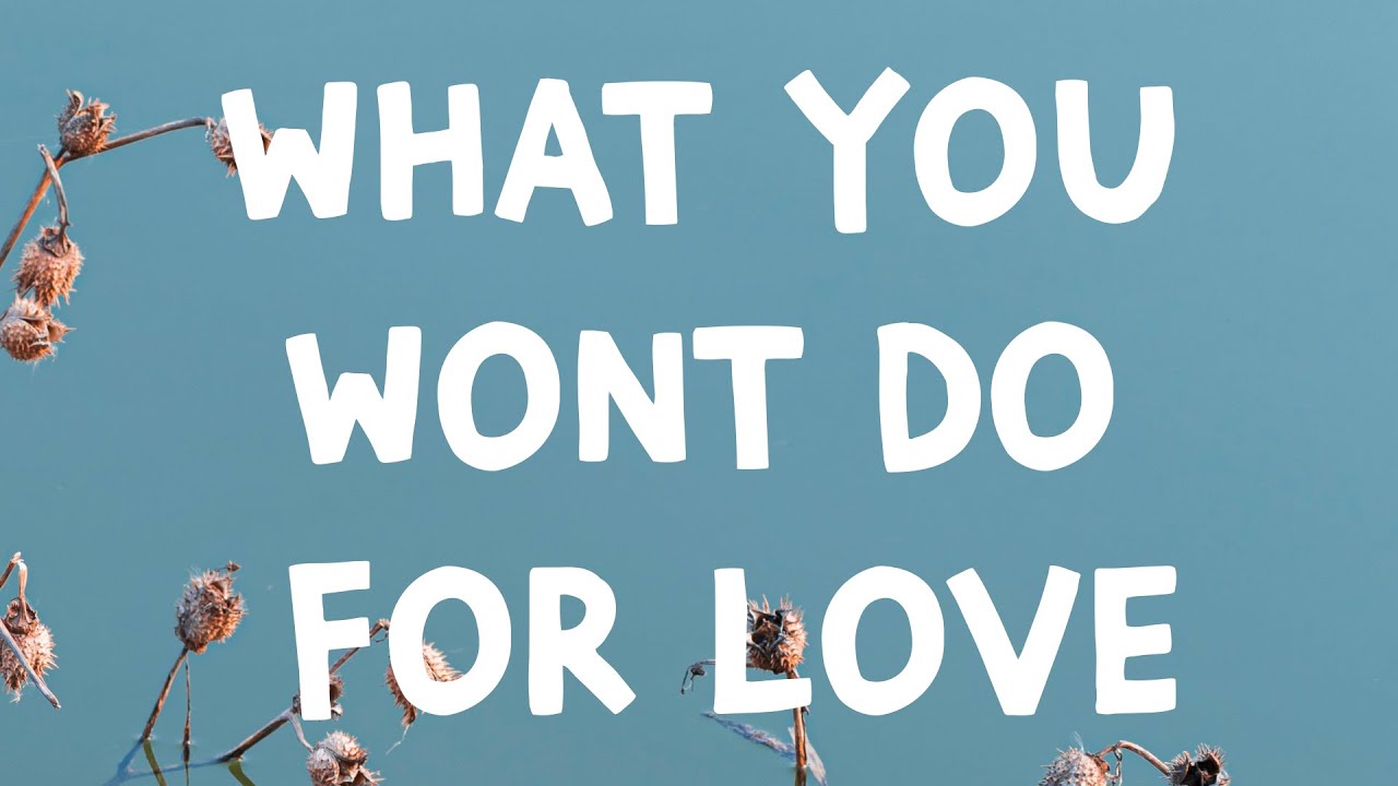 What You Wont Do For Love Lyrics