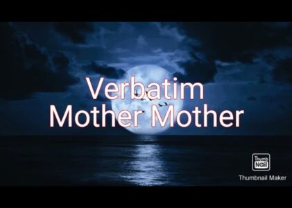 Verbatim Lyrics