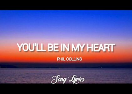 You Ll Be In My Heart Lyrics