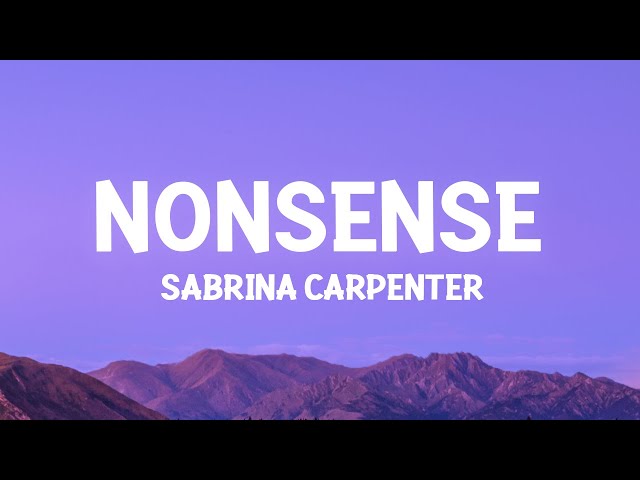 Nonsense Lyrics