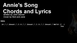 Annie’s Song Lyrics