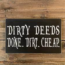 Dirty Deeds Done Dirt Cheap Lyrics