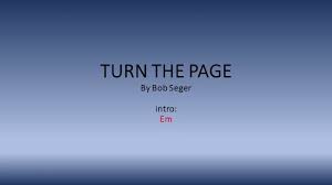 Turn The Page Lyrics