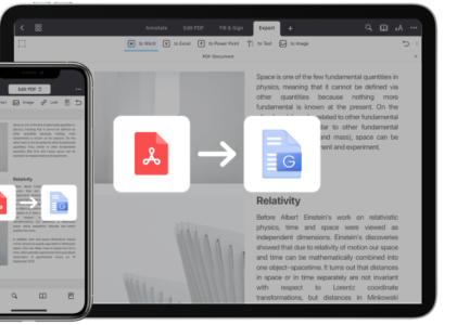 Convert Google Docs to PDFs on iPhone