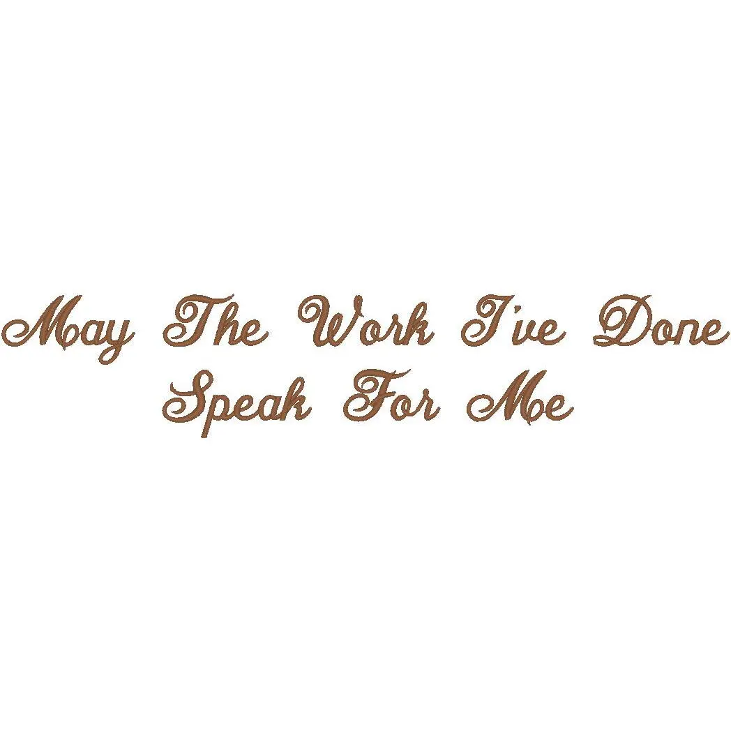 May The Work I’ve Done Speak For Me Lyrics