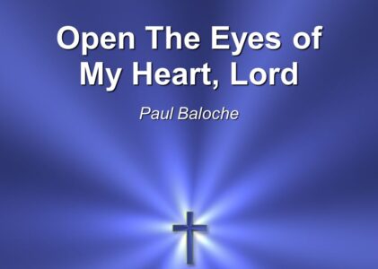 Open The Eyes Of My Heart Lord Lyrics